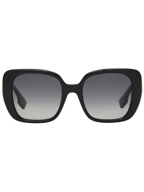 Square Lola Sunglasses in Black 